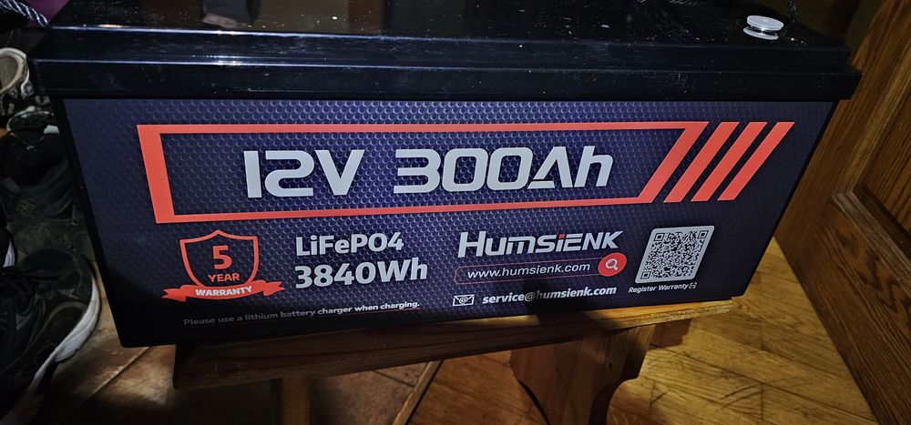 Акумулятор Humsienk 300Ah Новий LifePo4 200A BMS