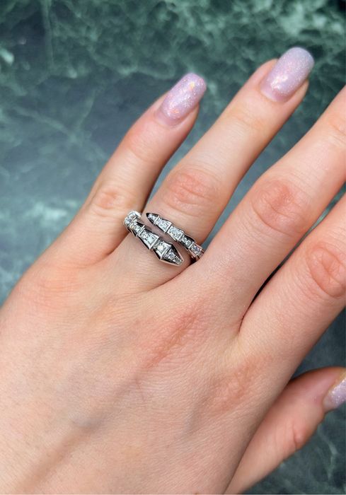 Кольцо с бриллиантами 0.70ct в стиле булгари BVLGARI serpenti