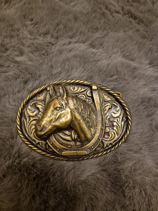 Klamra do paska WESTERN – koń i podkowa, Buckles of America, USA