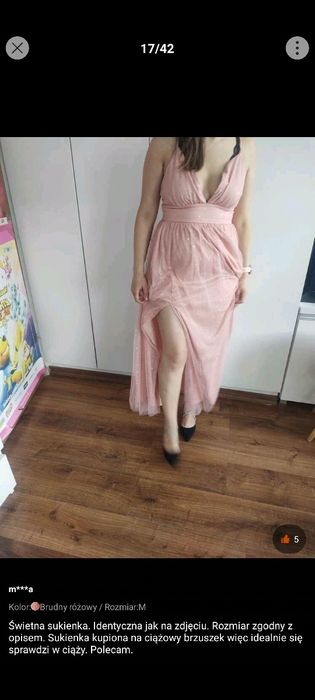 Elegancka sukienka na wesele M