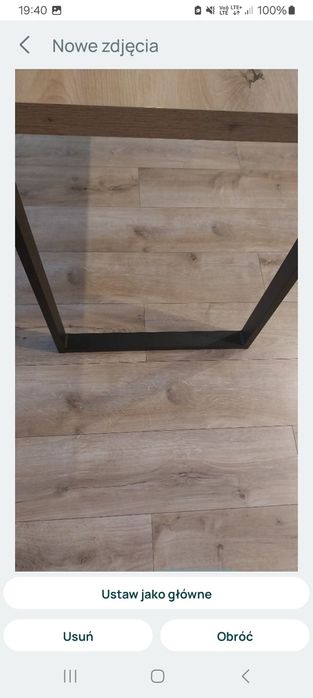 Stół dąb Artisan loft 550 zł.