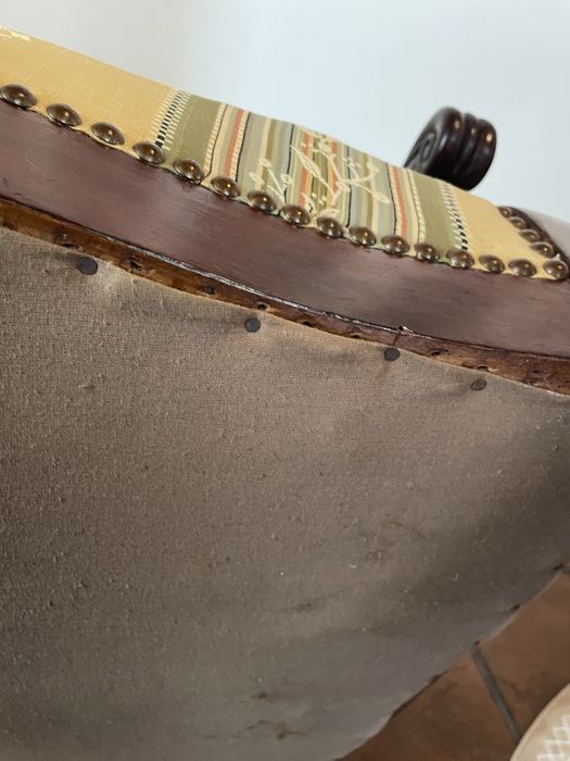Cadeirao Voltaire antigo antiguidade Vintage