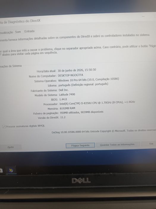 Portatil dell 7490 i5 8 8gb 512gb win 11