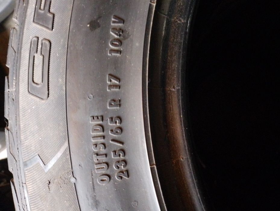 Opony letnie Continental cross komplet 235/65/R 17