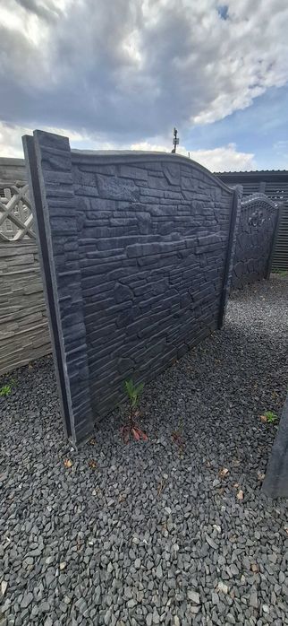 Ogrodzenie betonowe, przęsła, płyty, transport