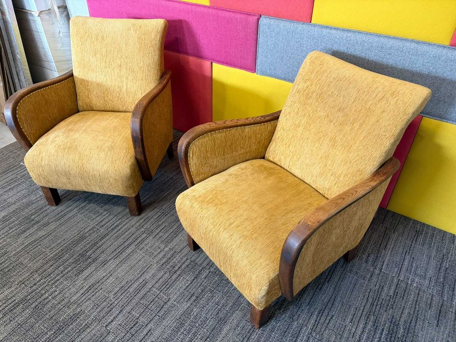 Fotel klubowy vintage retro wygodny musztardowy zobacz!