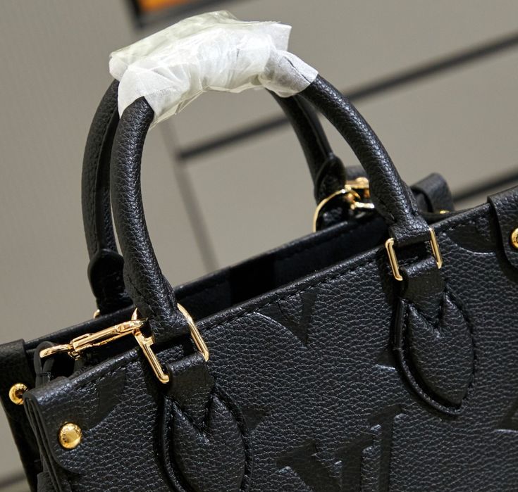 Czarna torba BB z monogramem Louis Vuitton Empreinte lv torebka lux