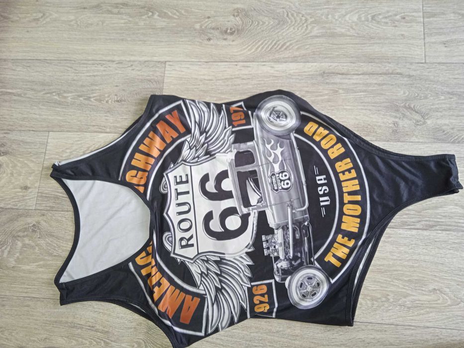 Боди Shein для байкерш Rout 66 Размер 1XL (EU 46) 50