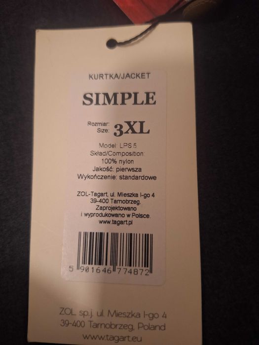 Nowa kurtka męska myśliwska Tagart Simple 3XL