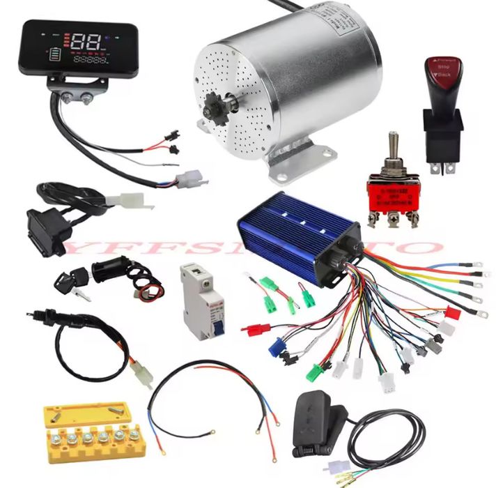 Продам новий комплект для електрокартингу/велосипеду my1020 3kw 72v