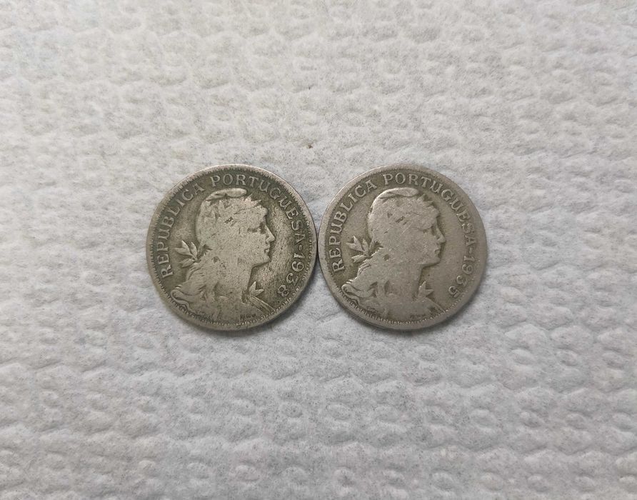 Conjunto moedas de 50 centavos 1935 e 1938 #2