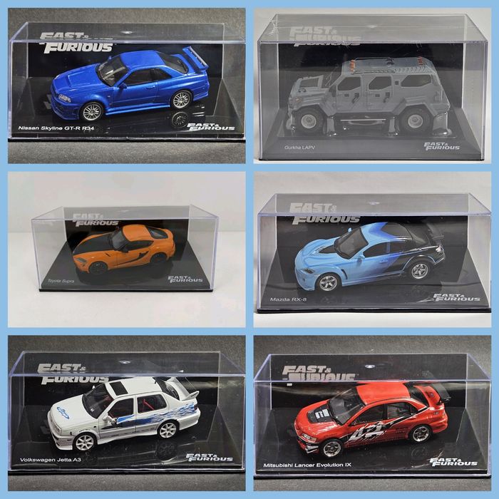 1/43 Форсаж - Fast & Furious - Altaya 1-48 випуски