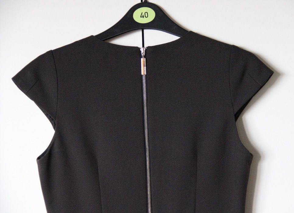 SIMPLE sukienka mala czarna zamek zip 36 s 34 xs