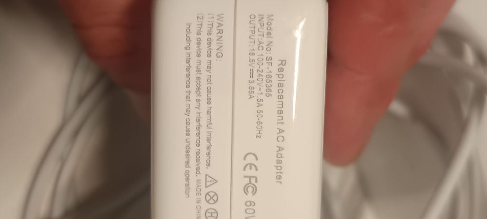 Zasilacz Power Adapter  60 W do Apple MacBook