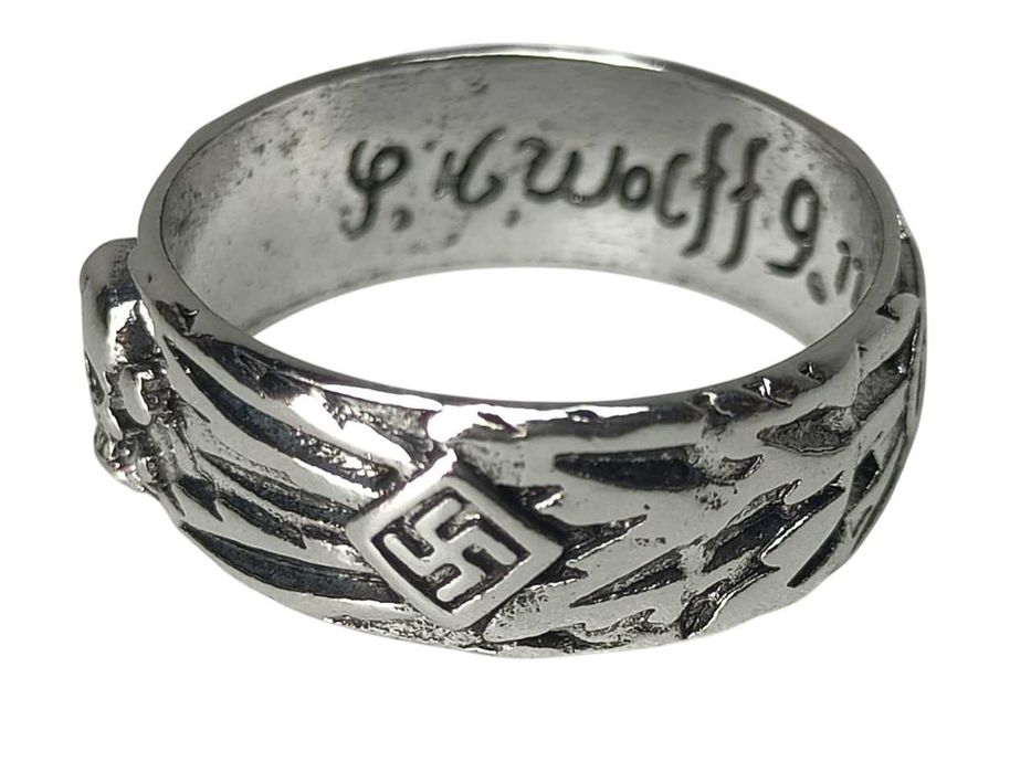 Перстень печатка кольцо череп с гравировкой