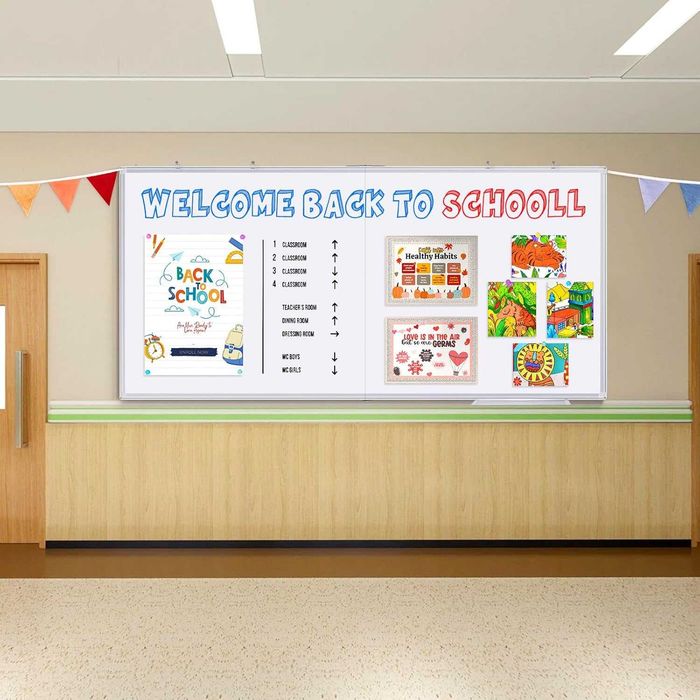 Nowa tablica magnetyczna / na ścianę / suchościeralna / 120x240cm / R373!