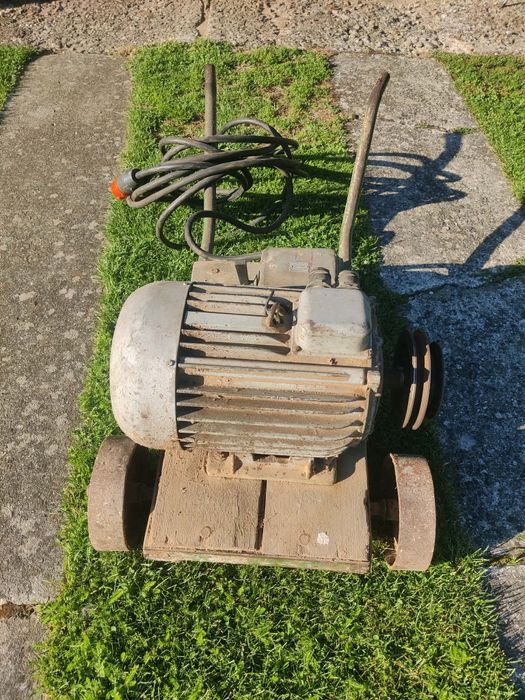 Silnik 7.5kw trojfazowy tamel z kablem wlacznikiem i wózkiem