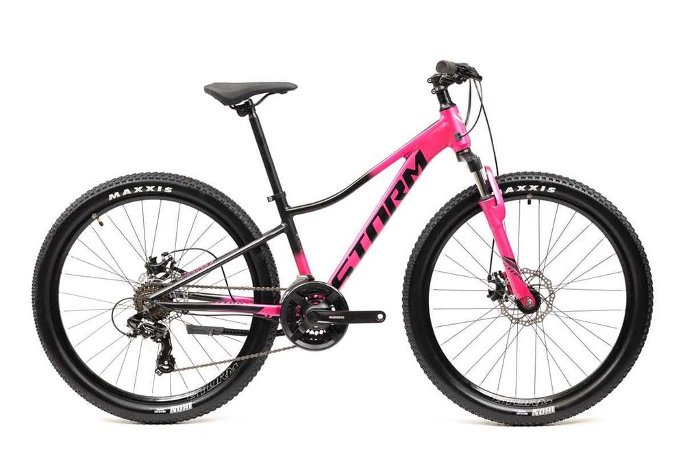 Rower MTB Storm Queen 26 2HD, rama 13" (ciemny róż-czarny)