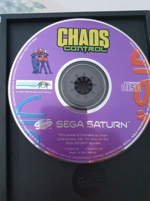 Jogo Sega Saturno Chaos Control c/ caixa e manual