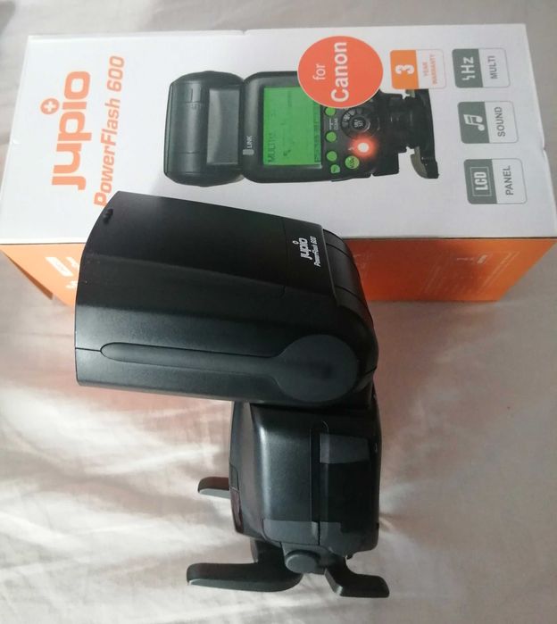 VENDO FLASH JUPIO 600 PARA CANON IMPECÁVEL NA CAIXA.