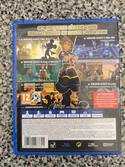 Kingdom hearts hd 1.5+2.5 remix PlayStation 4