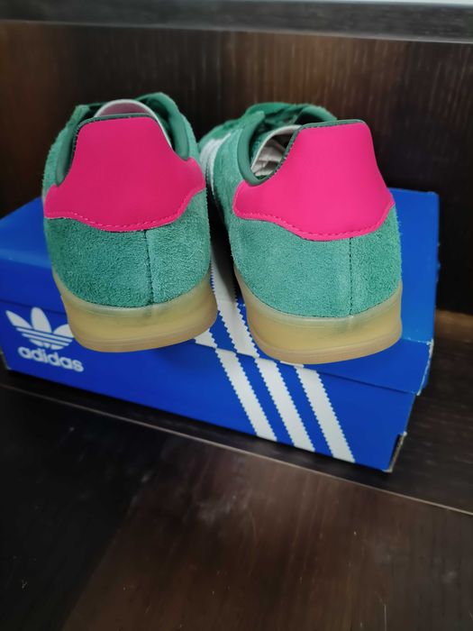 adidas Gazelle Indoor Collegiate Green Lucid Pink