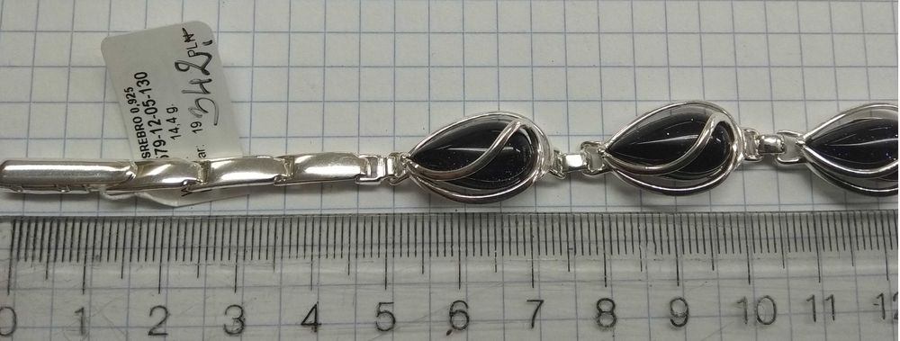 Bransoletka Noc Kairu Srebro 925 Nowe 19cm