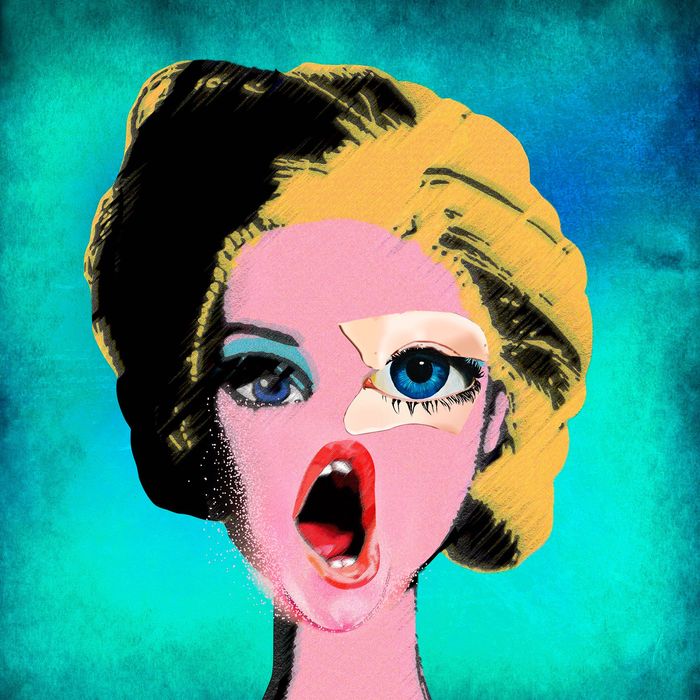 Tela "More beautiful than Barbie" - 50x50cm