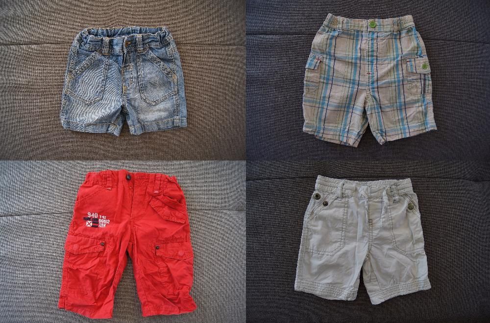 Spodenki x 4 roz.74 H&M / Reserved