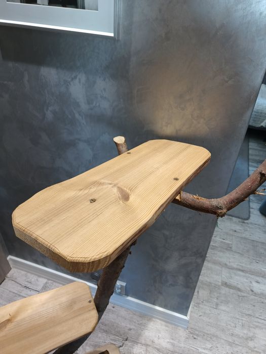 Drapak dla kota na balkon naturalny pień drzewo drzewko