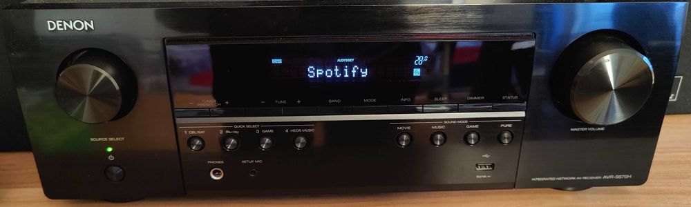 Amplituner 5.2 DENON AVR-S670H - jak nowy
