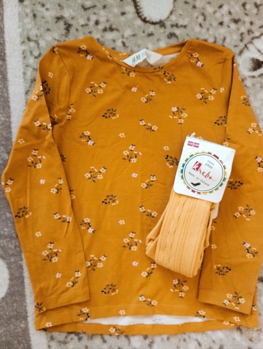 Реглан H&M на 4-6 и колготки