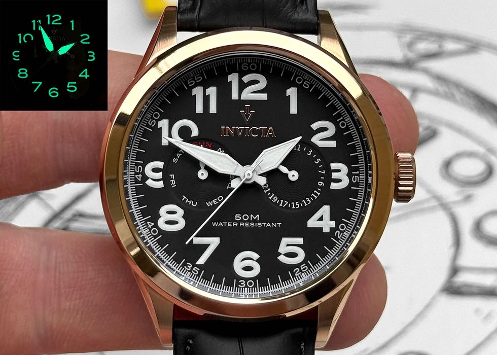 Годинник чоловічий Invicta Vintage 11742 Rose Gold 45 мм 50 МТ