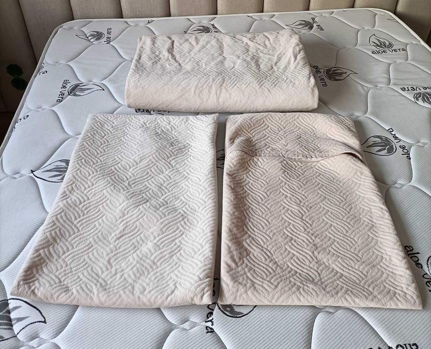 Conjunto coberta e fronhas de almofada