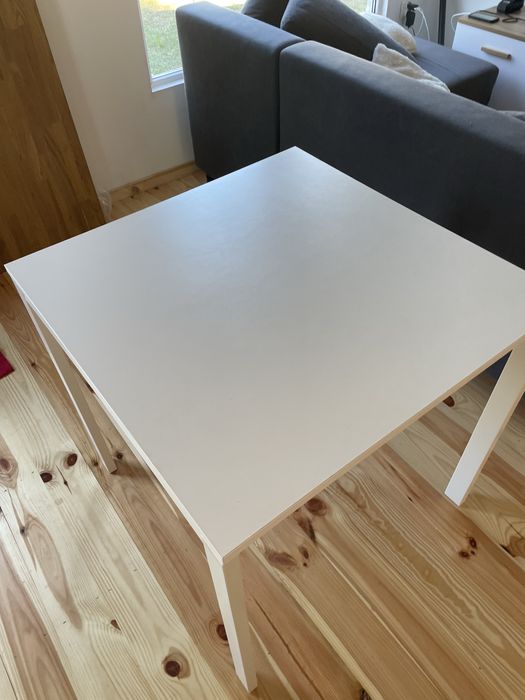 Stol kwadratowy 75x75 bialy ikea