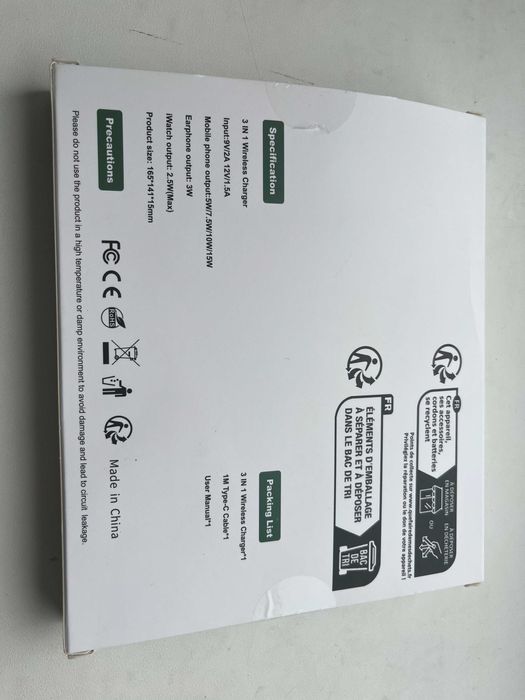 Mingmai 3-в-1 складна станція бездротового заряджання