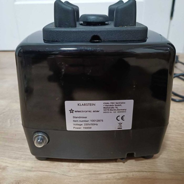 Блендер,миксер Klarstein Herakles-3G 1500 Вт 2л черный