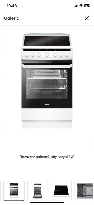 Kuchenka Amica wolnostojąca nowa