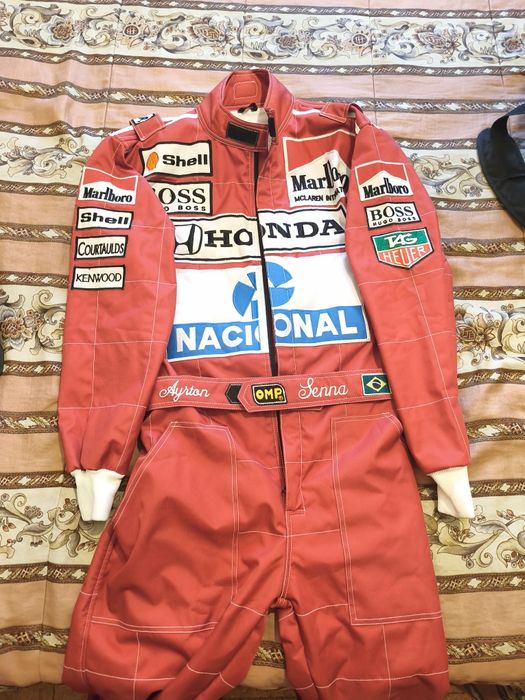 Kart fato de kart McLaren Honda Ayrton Senna sparco Boss OMP