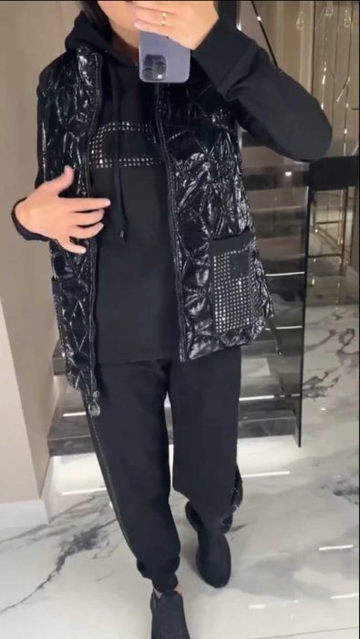 Костюм жіночий трійка жилетка безрукавка кофта штани