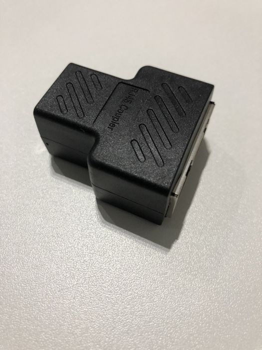 conector adaptador 1 para 2 lan rj45