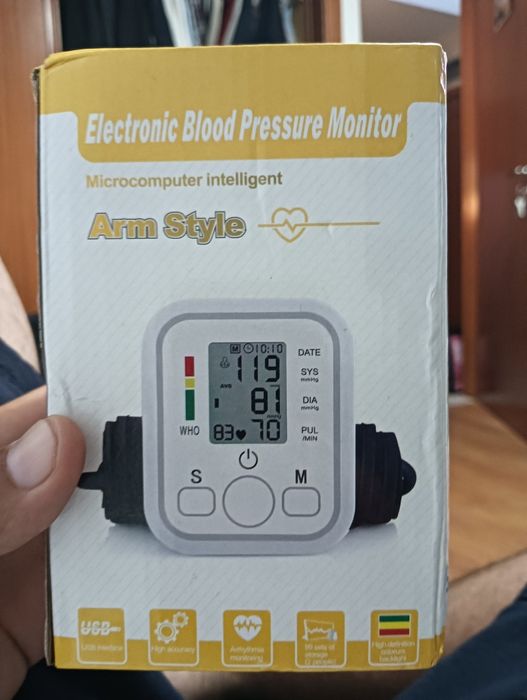 medidor de tensão arterial eletrónico de braço