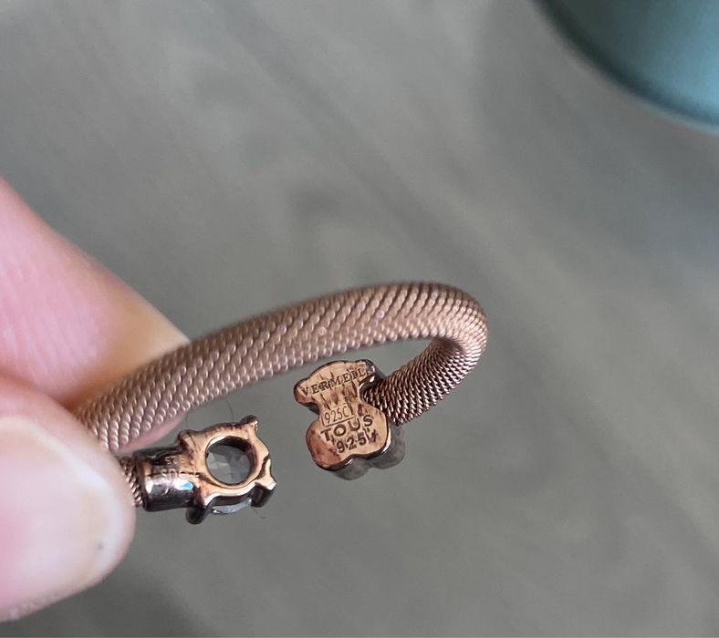 Anel Tous rose gold novo