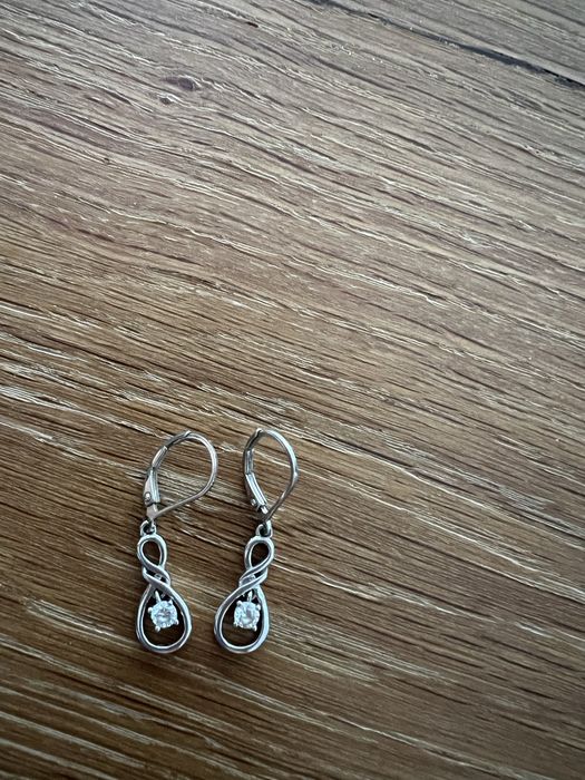 Kolczyki Srebrne YES zapiecie angielskie