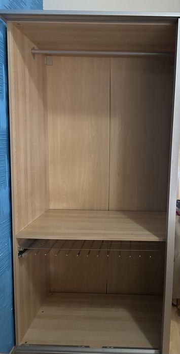 Roupeiro Pax com portas de correr espelhadas 200x60x201