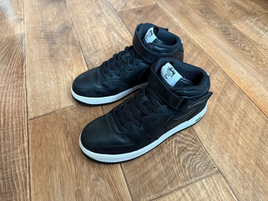 Кроссовки Nike X Stussy Air Force 1 '07 Mid AF1 Натуральная Кожа 40,5р