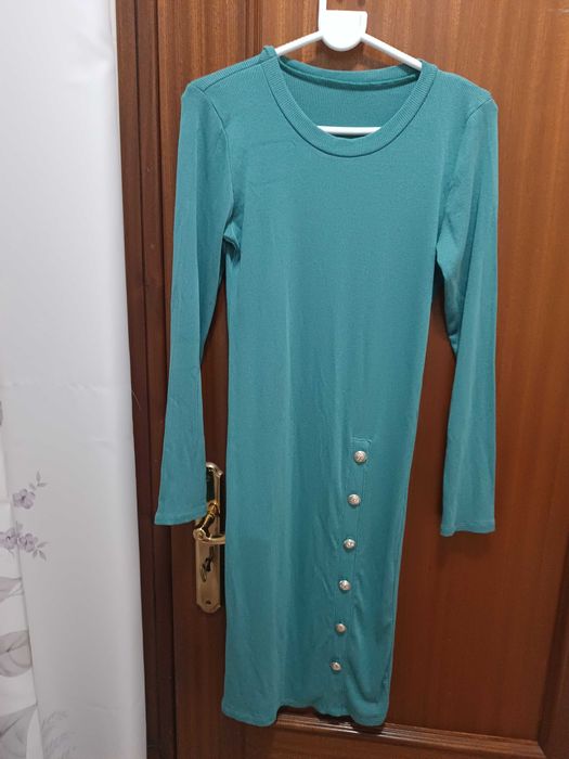 Vestido de malha fina