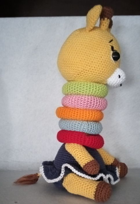 Girafa em crochê educativa