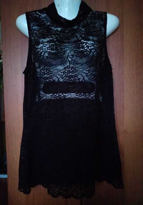 Нова з етикеткою Next майка американка топ туника мереживний кружевний