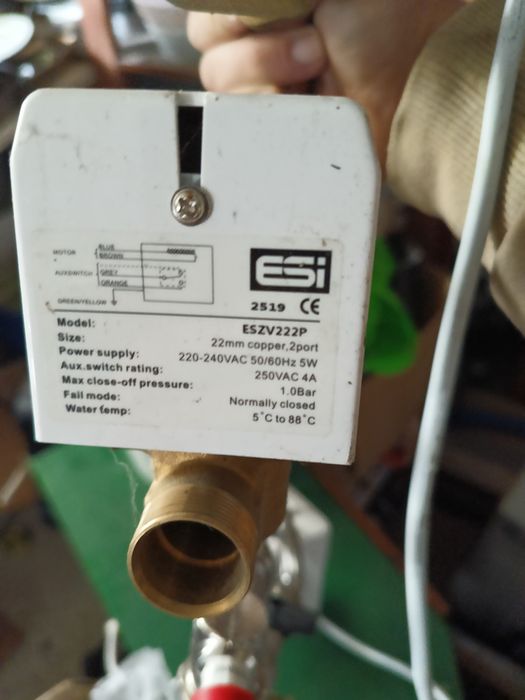 Zawór dwudrogowy  ESI ESZV222P